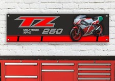 BR476B Yamaha TZ250 S T 1986 1987 2KM Werkstatt Banner Zeichen