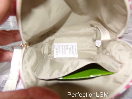 NWT Kate Spade Grant Street Grainy Vinyl Keri Domed Cosmetic Case Peony Pink Prt - Picture 5 of 7