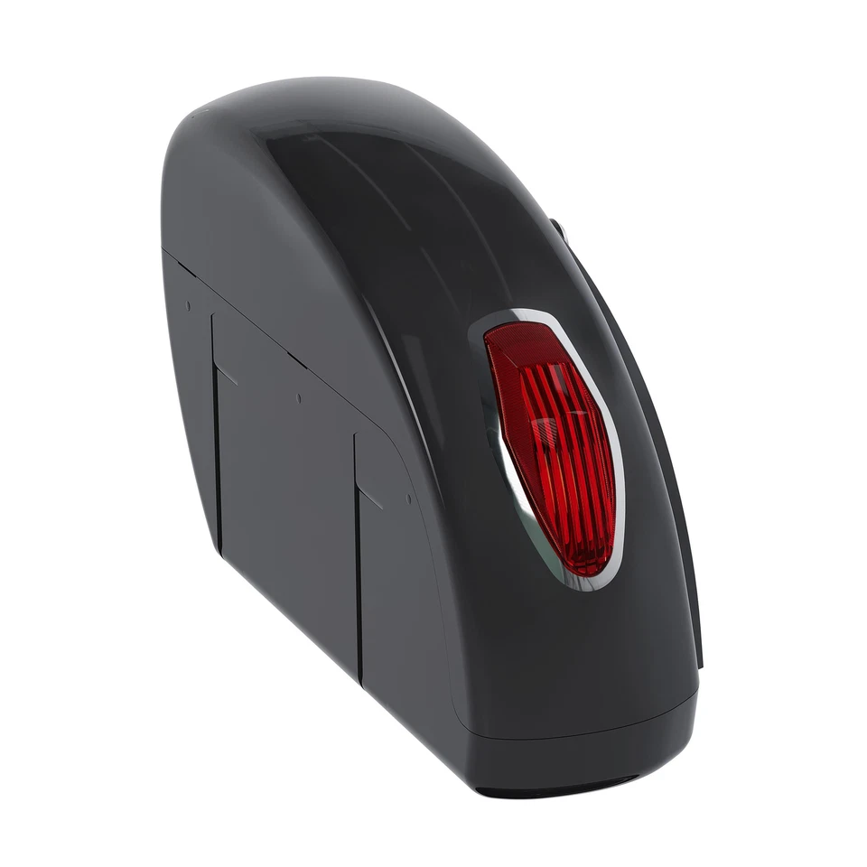 For Road King Street Glide Motorcycle Luggage Trunk Hard SaddleBags w/ Lights — 第 4/4 张图片