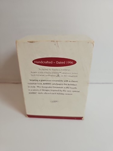 Hallmark Keepsake Ornament Holiday Barbie 1996 Christmas Ornament Series 4 - Picture 2 of 2
