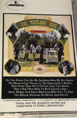 The Best Of The Statler Brothers Rides Again Country Music Cassette 1S17