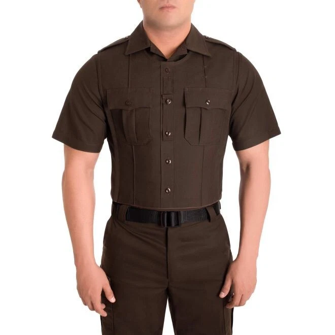 MED/LG TALL BLAUER 8970 RAYON ARMORSKIN VEST OUTER ARMOR CARRIER SHERIFF BROWN - Image 2 of 4