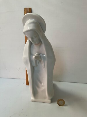 SEHR SELTENE VINTAGE HEREND UNGARN 5630 MARIA MADONNA BETENDE FIGUR