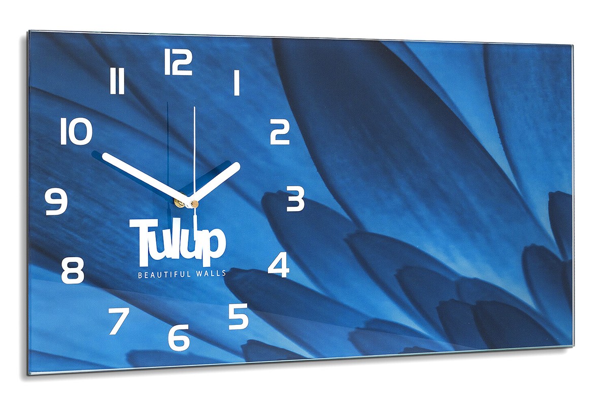 Horloge Murale Tulup 60x30 Cm - Vélo De Montagne Sur Verre - Mouvement Quartz