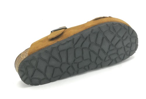 Giada 483 ciabatta chiusa pelle scamosciata marrone cinturino borchie - Picture 5 of 5