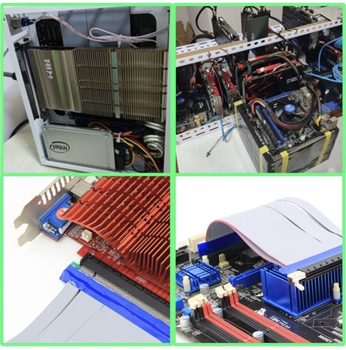 SinLoon PCI-E 16x Flexible Cable PCIe 16x to 16x GPU Riser Adapter Card Extender - Afbeelding 6 van 6