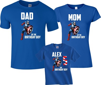 Captain AMerica Birthday Boy Custom 