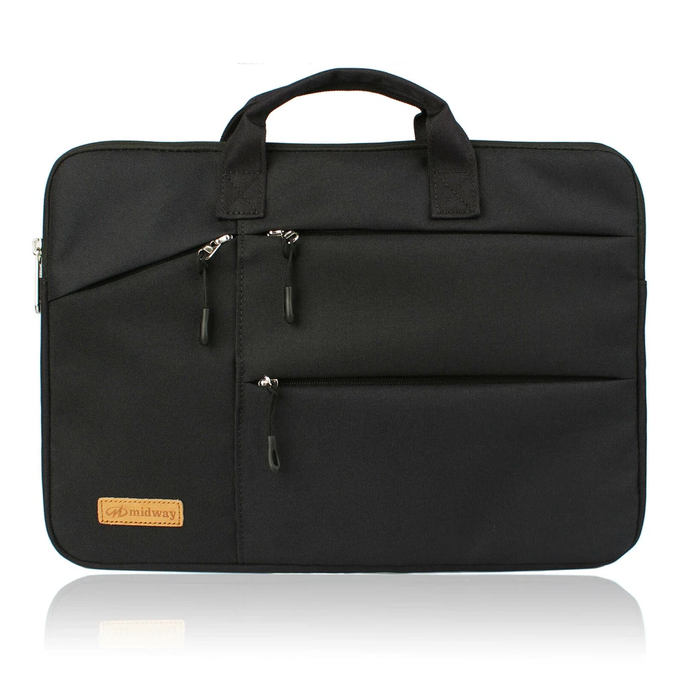 Bolsa de mão para laptop 13" 14" 15.6" bolsa estojo à prova d'água à prova d'água bolsas duráveis - Imagem 2 de 4