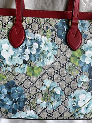 GUCCI GGスプリーム ブルームス トートバッグ Authentic Gucci GG Supreme Monogram Blooms Zippered Tote | eBay