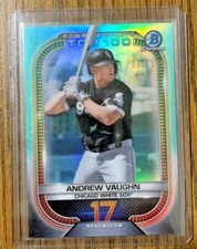 2021 Bowman Chrome Andrew Vaughn Aqua Refractor White Sox #BTP-17 062/125