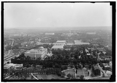Aerial view of mall looking east,Washington,DC,District of Columbia,1918