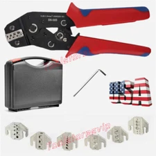 8PCS Crimping Tool Set Ratcheting Crimping Pliers Ferrule Pliers Crimping Pliers