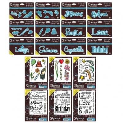Sheena Douglass NEU Word & Sentiment stirbt & A6 Gummistempel Handwerker Begleiter