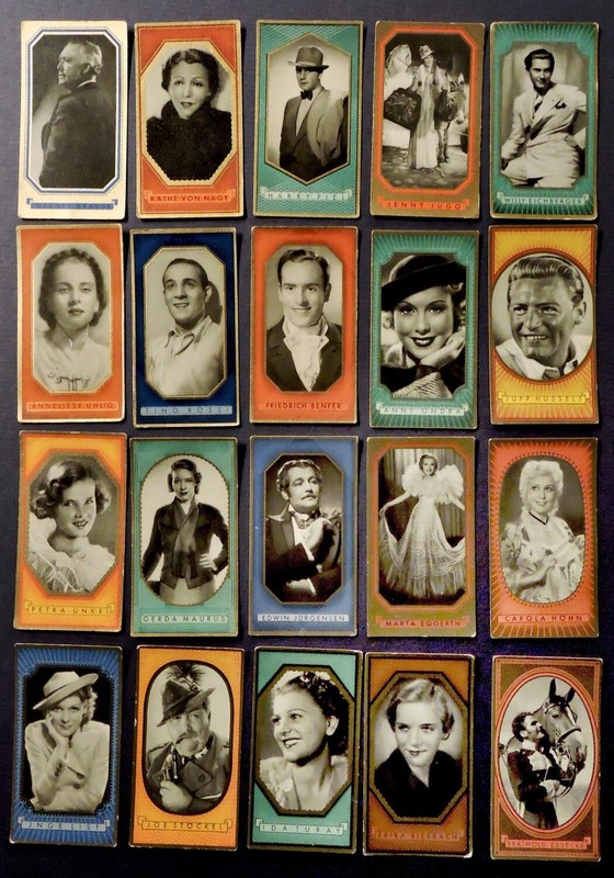 1930's Greiling German Movie Stars Cards (20)