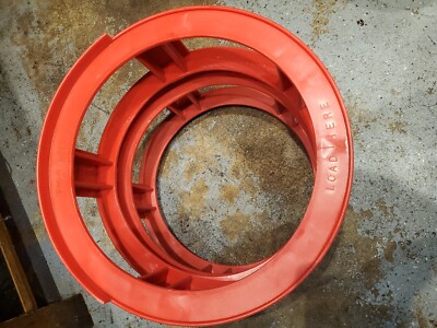 Krowne Metal KR-1000 16'' Heavy Duty Red Plastic Half Barrel Keg Spacer