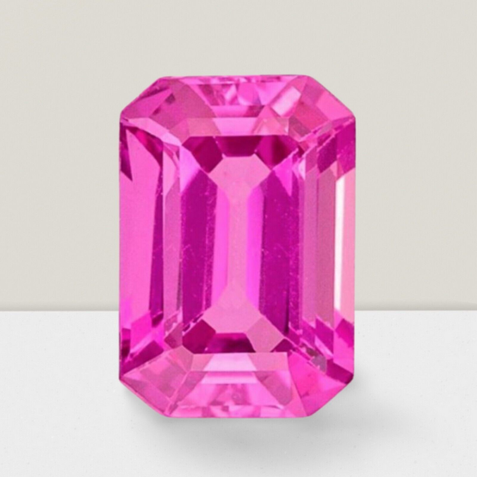 Pink Sapphire Octagon Cut Loose Gemstone 16x12mm 9 Cts Lustrous
