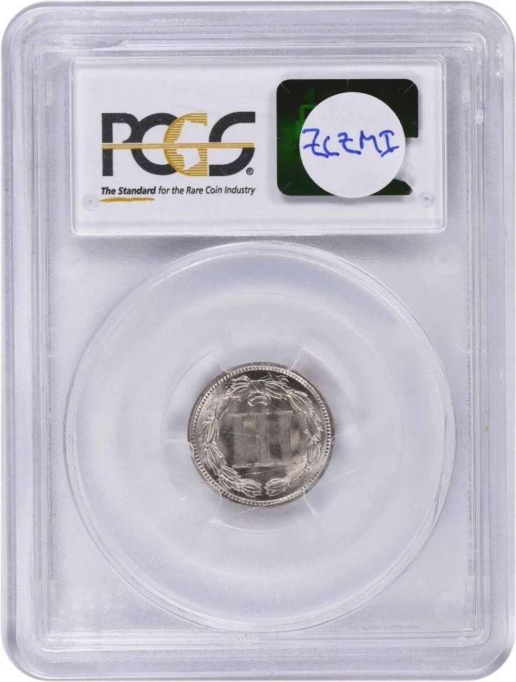 1889 Three Cent Nickel MS66 PCGS (CAC) - Image 2 of 4