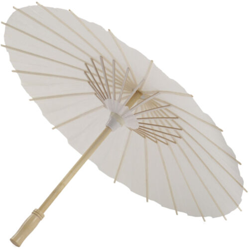parapluie en papier pour peinture à la main papier blanc à faire soi-même parapluie en papier parapluie - Photo 1 sur 11