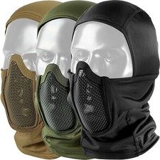 Balaclava Mesh Mask Ninja Tactical Mask with Full Face Protection for Outdoor