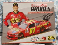 HARRISON RHODES ***AUTOGRAPHED*** #01 FLEX TAPE XFINITY HERO CARD