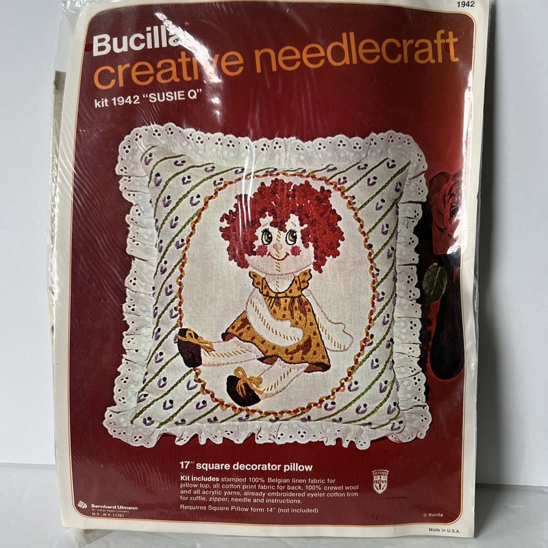 Vintage Bucilla Creative Needlecraft Kit #1942 "Susie Q"
