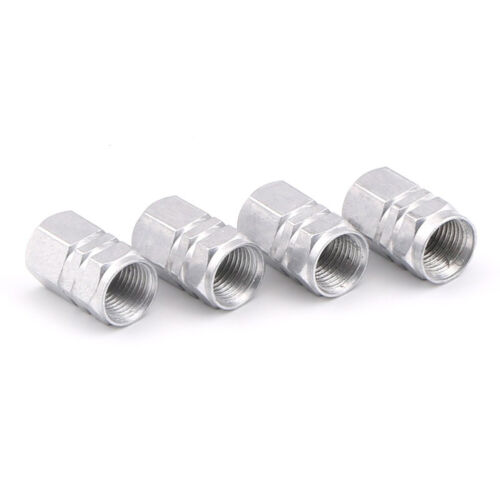 Tappi Per Valvole Per Pneumatici Per Auto In Alluminio Da 4 Pezzi Copristelo + - Picture 16 of 24