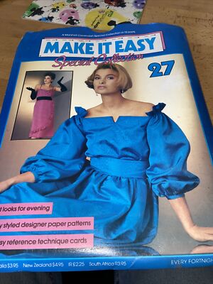 Marshall Cavendish Make It Easy 80 s Vintage Schnittmuster NO 27