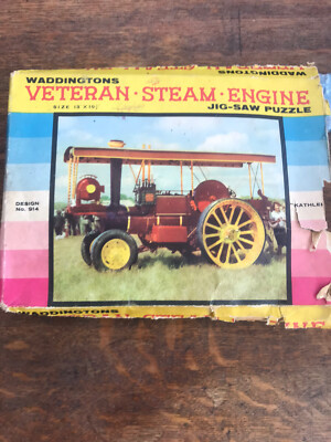 Vintage Waddingtons Puzzle VETERAN STEAM ENGINE SERIES Kathleen Kostenloser Versand