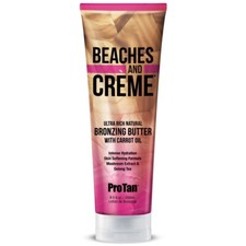 Pro Tan Beaches and Creme Natural Bronzer Bronzing sunbed tanning lotion cream
