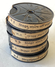 FILM PATHE BABY 9,5mm ENGLISH PATHE : STAGE STARS OFF STAGE  5 reels 20024 RARE