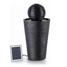 Garden Solar Water Feature PondXpert SolaBall Grey Patio Fountain Complete Kit