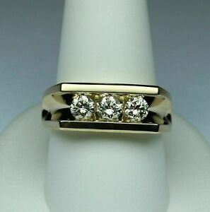 Men's most aquire Yellow Gold Finish Diamond Square Engagement wedding Ring 3Ct 