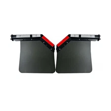 2PCS Black Angled Spring Loaded Mud Flap Hanger Bracket Set&Semi Truck Traile...