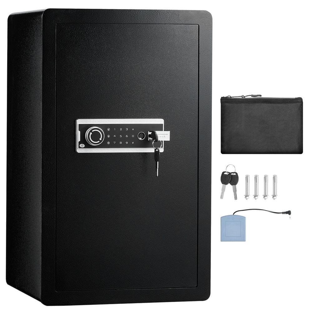 Fireproof Single Door Safe Box with 2 Shelves and 4.0 cu ft Capacity