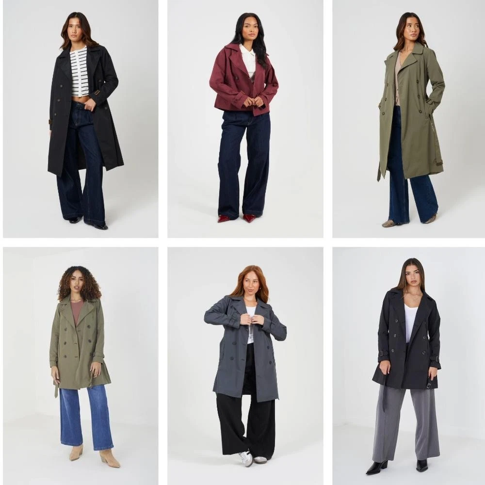 Brave Soul Ladies Trench Coat, Jacket Belted Smart Classic for Women , Size 8-16
Opens in a new wind