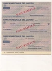 France Series 3 cheques from the Banca Nazionale del Lavoro not issued from the bank av