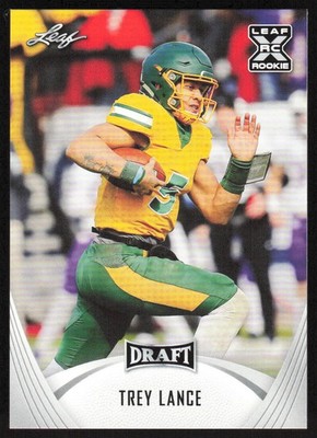 2021 Leaf Draft XRC Rookie Trey Lance RC #04 North Dakota State Bison