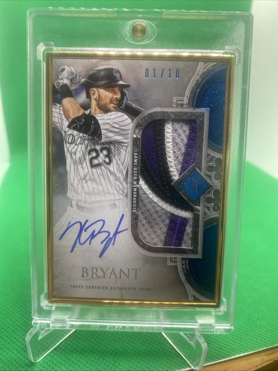 Kris Bryant Autographed Baseball Sports Trading Cards