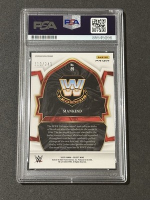 2023 Panini Select WWE - Concourse Mankind #89 Light Blue Prizm
