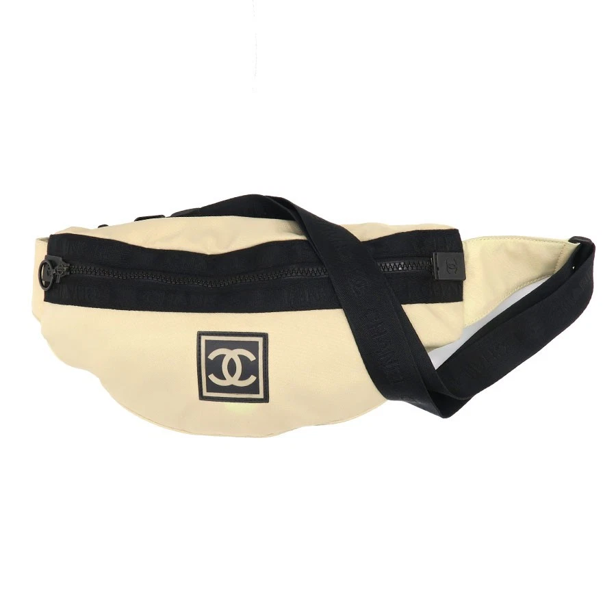 Chanel — Chanel Sport Line Banana Shoulder Beige Shoulder Bag #SAB15611