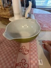 PYREX 443 Verde Avocado Green Cinderella Nesting Mixing Bowl 2.5 qt Chip