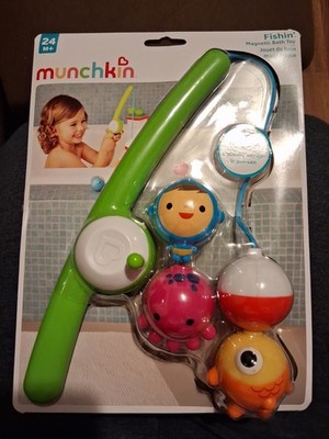 Munchkin Fishin' Magnetic Bath Toy, Multicolor, Fish Theme, 24 Months+