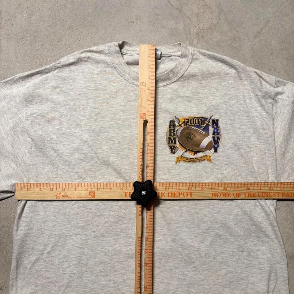 VINTAGE SHIRT LONG SLEEVE 2001 ARMY VS NAVY CLASSIC FOOTBALL KNIGHT - Image 4 of 4