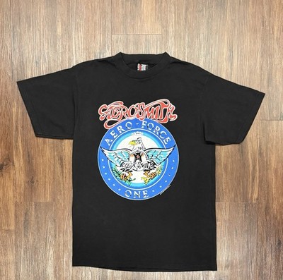 1993年AEROSMITH エアロスミスツアーTロックTヴィンテージT Vtg 1993 Aerosmith Aero Force One Tour Concert Giant Tultex T
