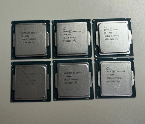 6 Intel Core i7-6700 3.40GHz Quad-Core CPU Processor SR2L2 L620G559 6 Total