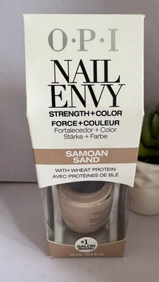 OPI Nail Envy Nail Strengthener SAMOAN SAND Beige 15ml Full Size Neu Originalverpackt - Bild 1 von 2
