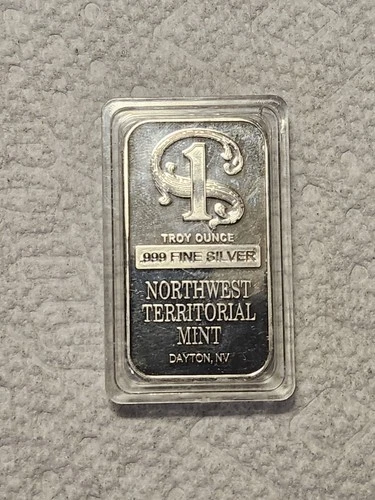 Northwest Territorial Mint 1 Troy Ounce .999 Fine Silver Bar Dayton NV