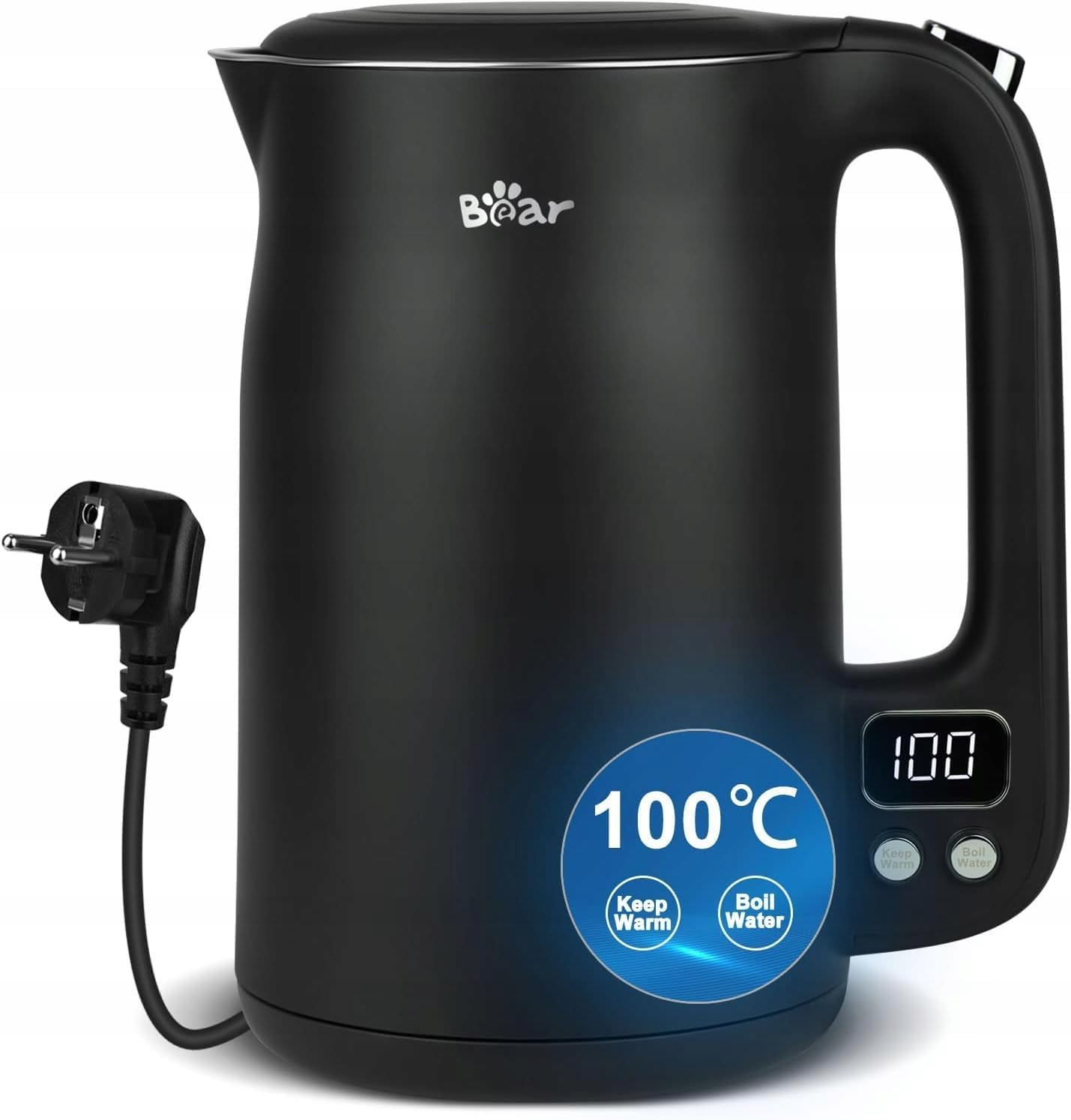 Aramox Caffettiera Elettrica Da Viaggio 300ml | Fondo Induzione | 6 Tazze | Colore Verde