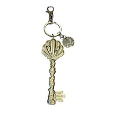 Disney Parks Little Mermaid Ariel Shell Key Gold Keychain Purse Backpack Charm