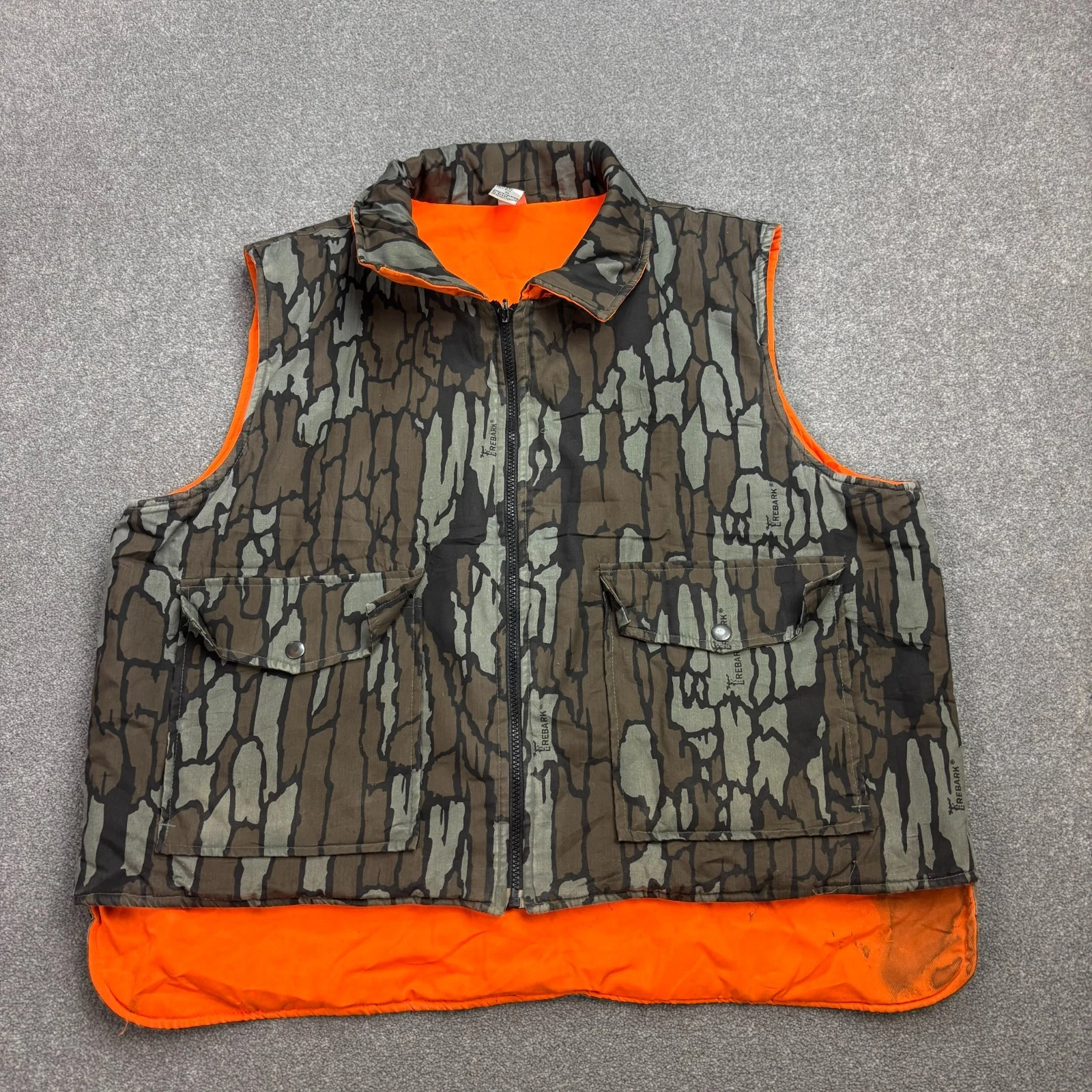 RealTree Jacket Adult X Large Brown Workwear Canvas Vest Camo Padded Men*